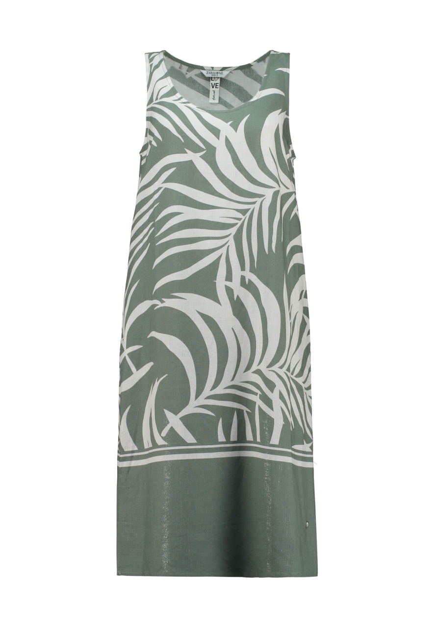 Dámske ľanové šaty ZABAIONE PALM KHAKI 1